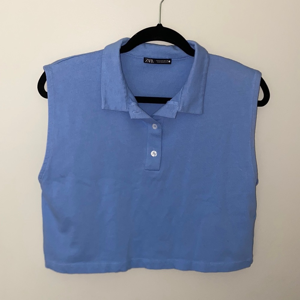 Zara cotton crop top